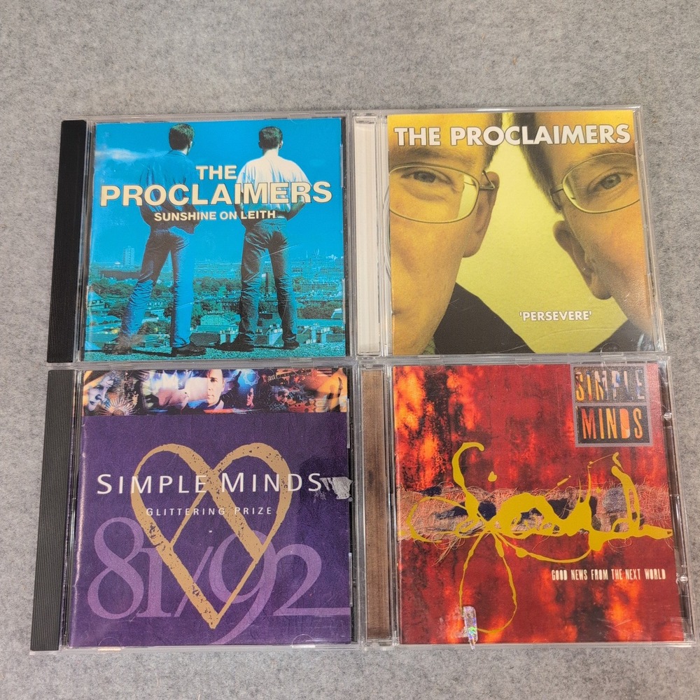 Scottish Alt Pop CD Lot The Proclaimers Simple Minds Sunshine‎ On Leith 4 Disc